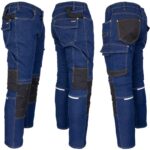 Pracovné rifľové nohavice strečové JEANS STRETCH BLUE